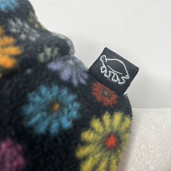 Turtle Fur Floral Fleece Beanie Winter Hat Kids Size 2-7 Years - Picture 7 of 10